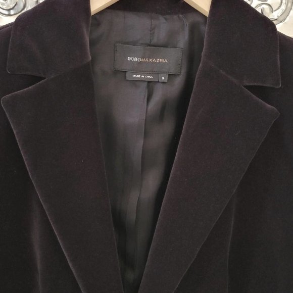 Women's Black Velvet Blazer Size Small - Picture 1 of 4
